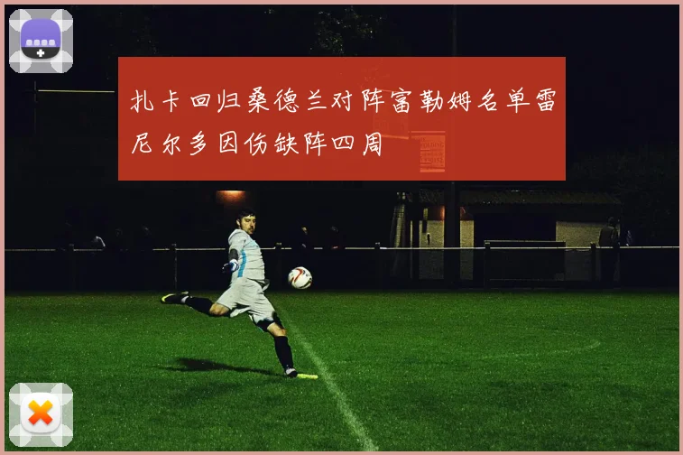 扎卡回归桑德兰对阵富勒姆名单雷尼尔多因伤缺阵四周